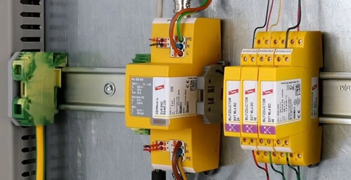lightning surge protection system with surge suppressors installed by electrical service professionals in Boise, ID